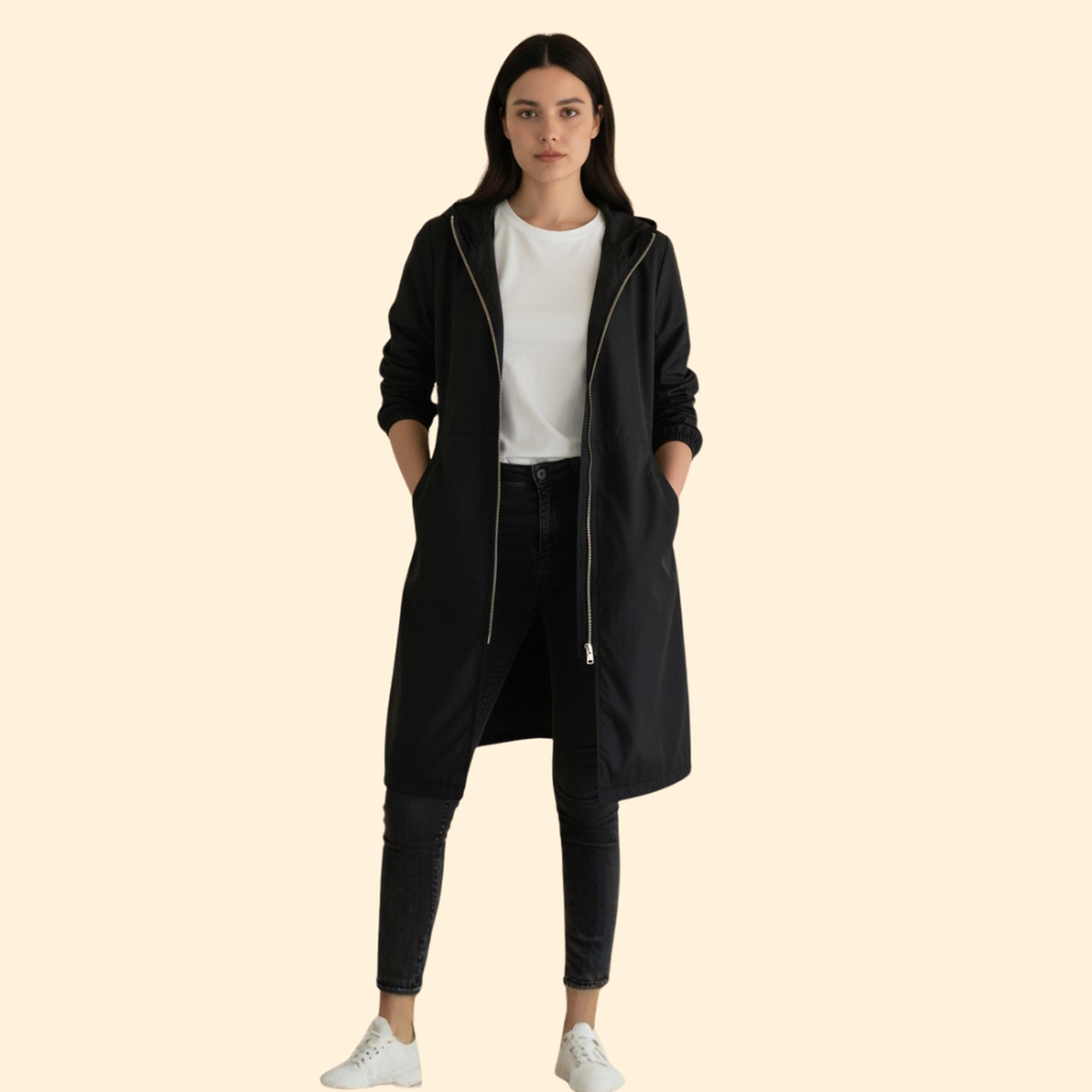 Gathered Hood Jacket – Casual Wear, Outdoor Activities
