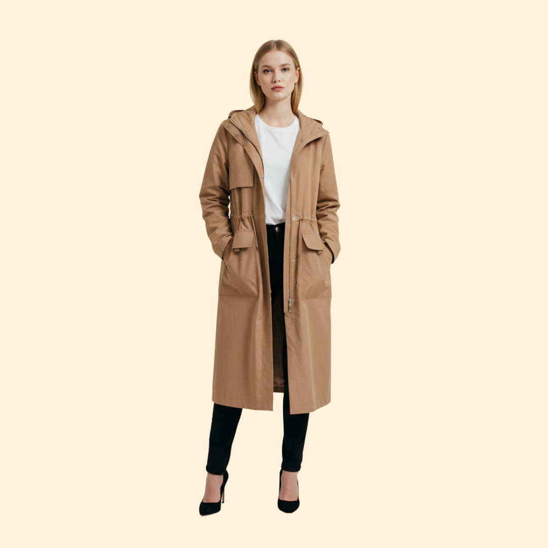 Gathered Hood Jacket – Casual Wear, Outdoor Activities
