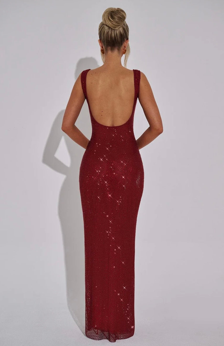 Square-Neck Maxi Dress – Square Neck, Occasion Gown for Weddings & Events