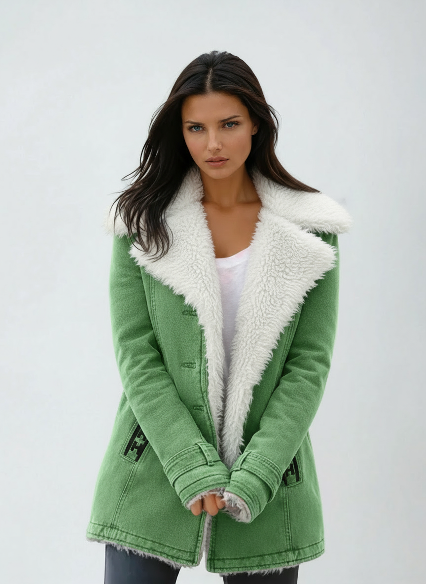 Wool Blend Winter Coat with Soft Lining – Casual, Everyday Wear