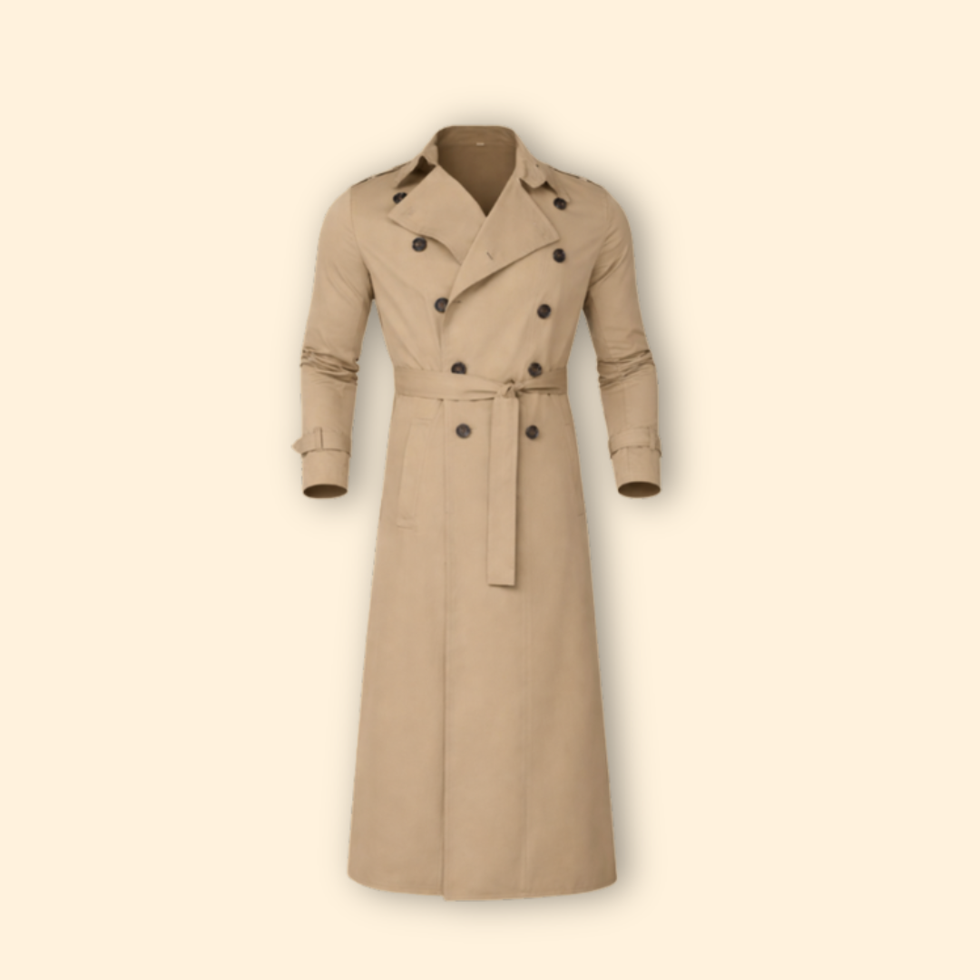 Men's Classic Trench Coat – Stylish Outerwear for Office, Casual Wear