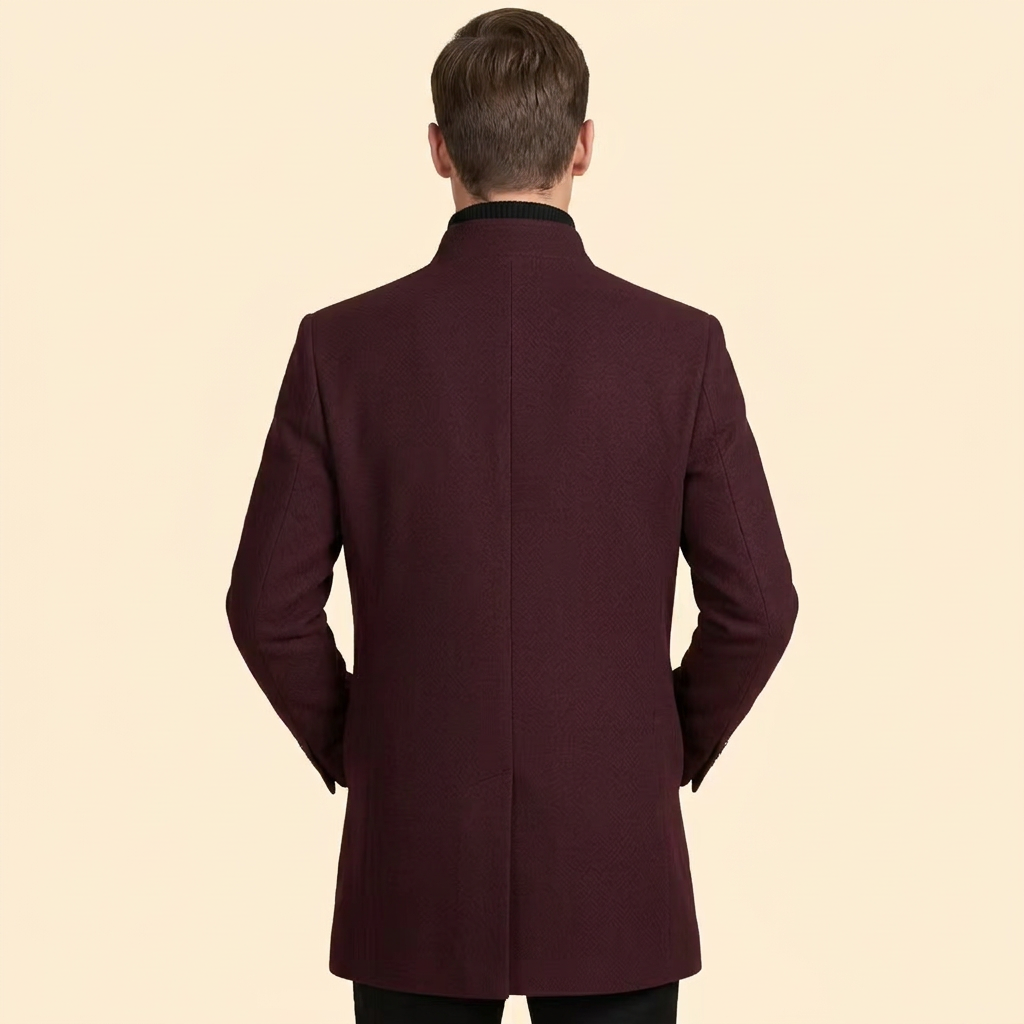 Men’s Coat Stand Collar – Casual Wear, Office Attire