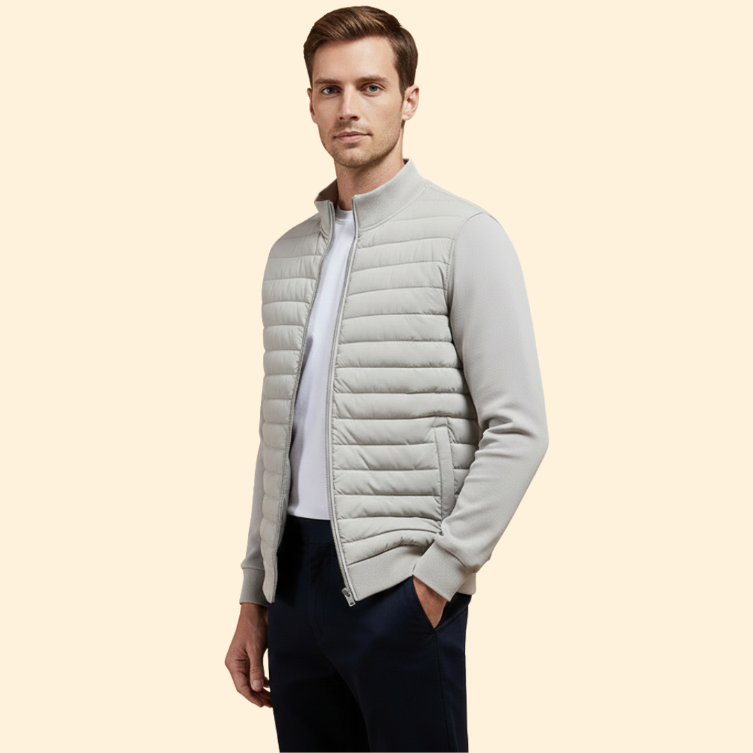 Men's Padded Bomber Jacket – Casual Wear, Stylish Layering