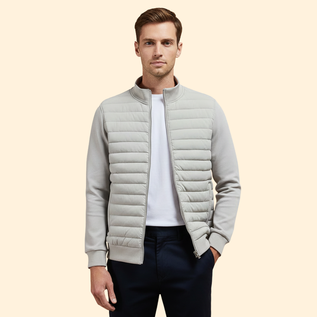 Men's Padded Bomber Jacket – Casual Wear, Stylish Layering