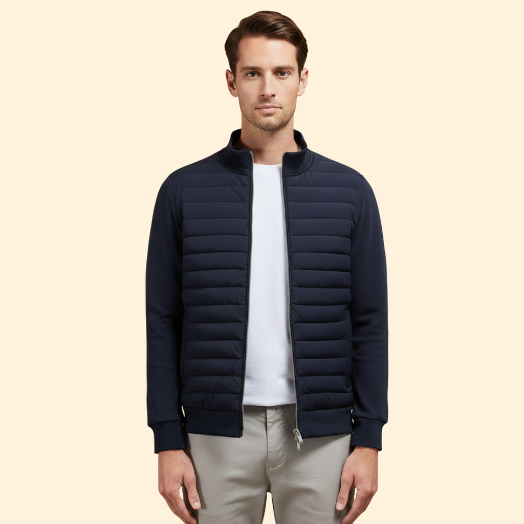 Men's Padded Bomber Jacket – Casual Wear, Stylish Layering