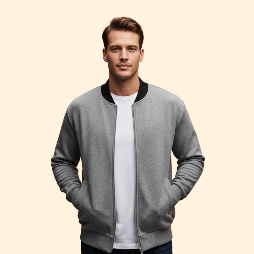 Men’s Sport Bomber Jacket – Casual Wear, Outdoor Activities