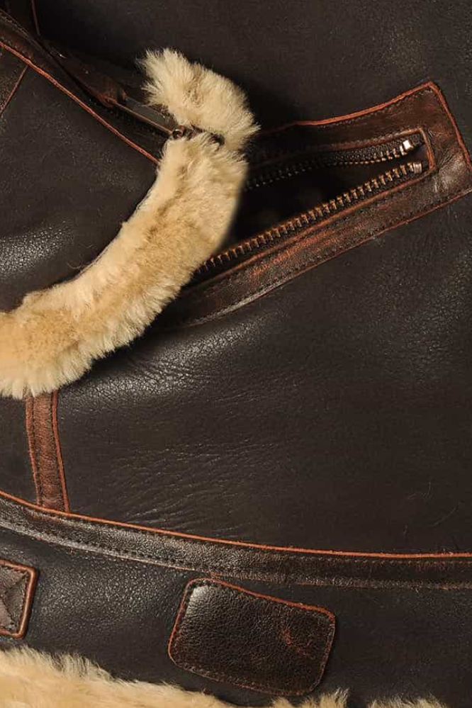 Men's Aviator Jacket in Faux Shearling – Casual Wear, Stylish Layering