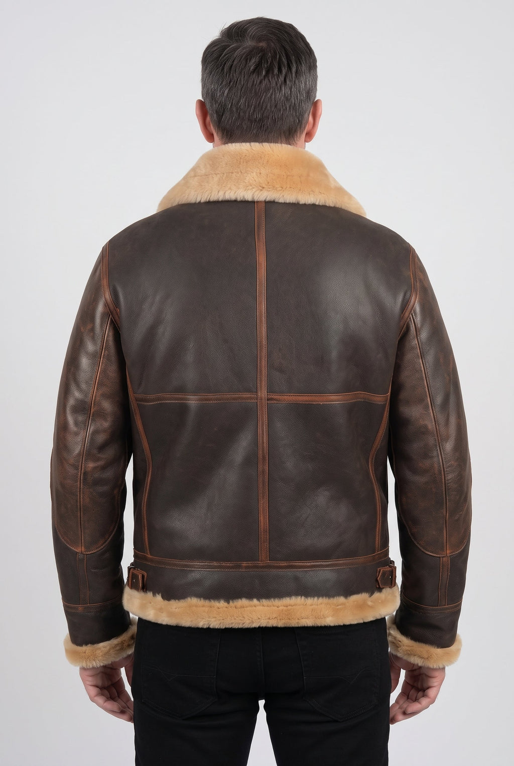 Men's Aviator Jacket in Faux Shearling – Casual Wear, Stylish Layering