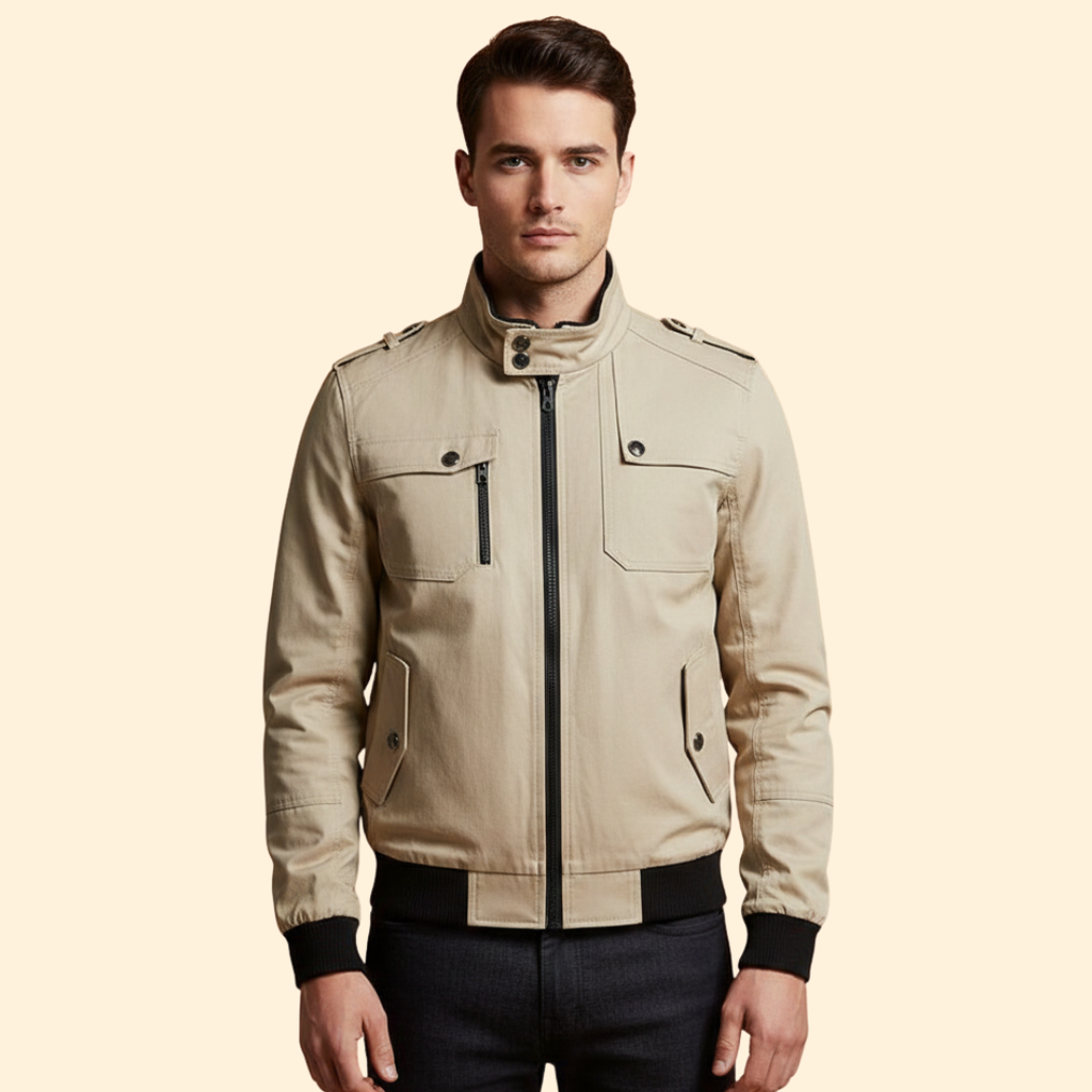 Men’s Relaxed Bomber Jacket – Casual Wear, Everyday Style