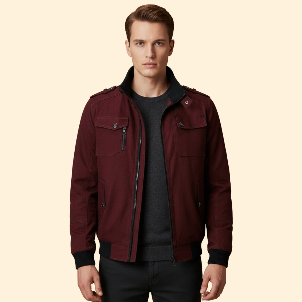 Men’s Relaxed Bomber Jacket – Casual Wear, Everyday Style