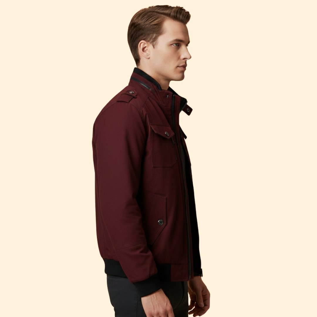 Men’s Relaxed Bomber Jacket – Casual Wear, Everyday Style
