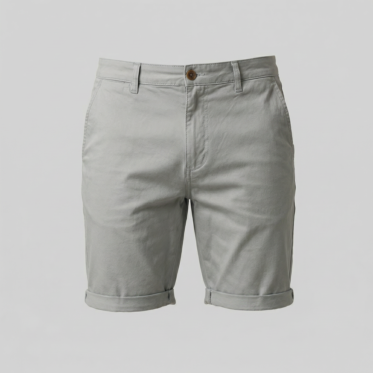 Men's Chino Shorts - Cotton Blend - Classic Fit - Casual Summer Wear