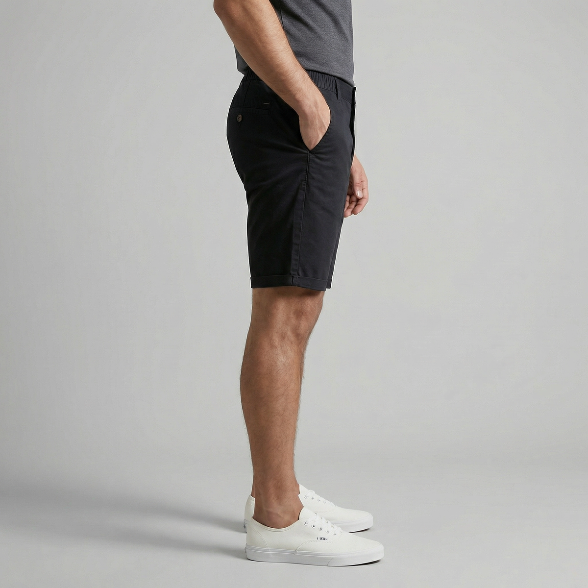 Men's Chino Shorts - Cotton Blend - Classic Fit - Casual Summer Wear