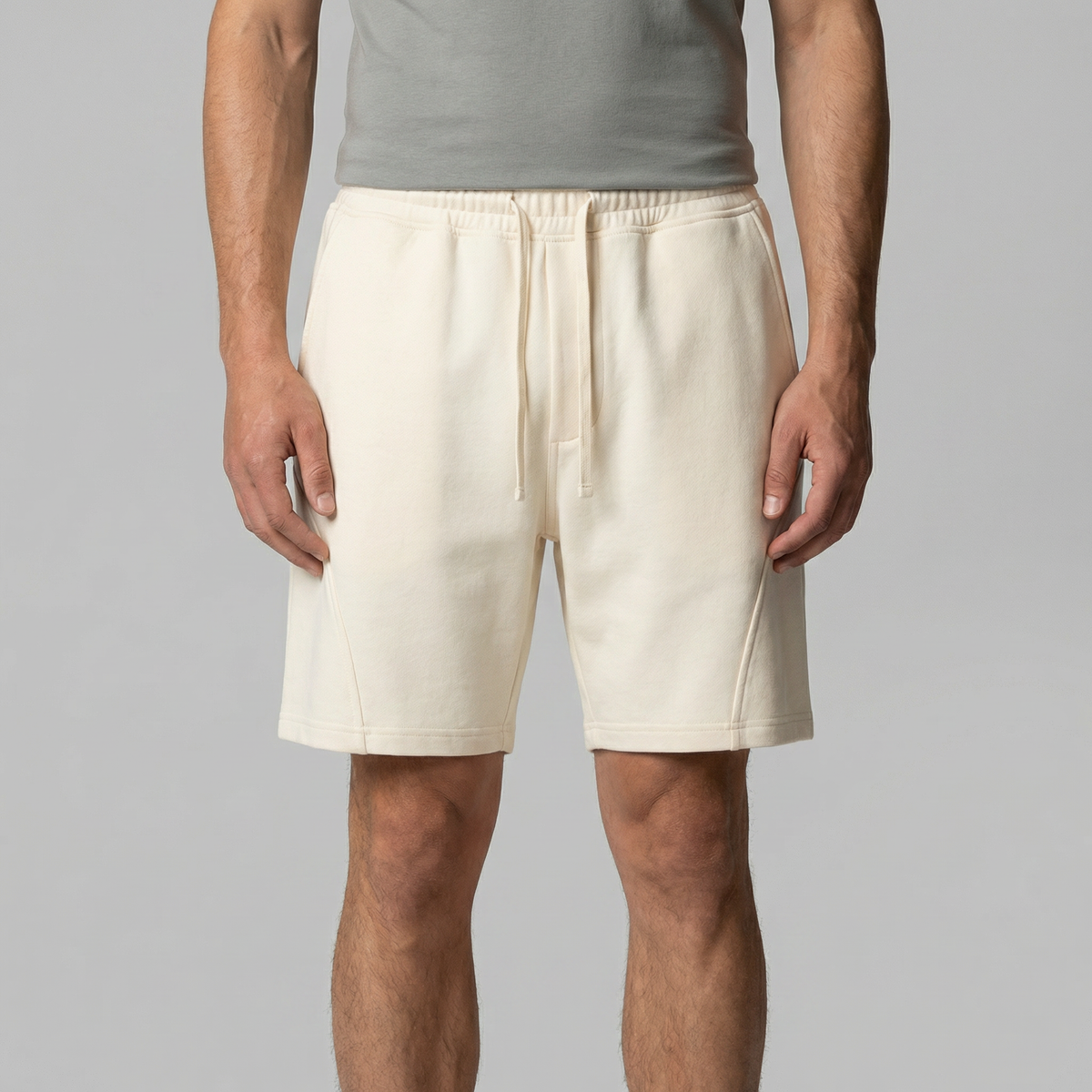 Men's Jogger Shorts - Relaxed Fit Cotton Blend for Casual Wear