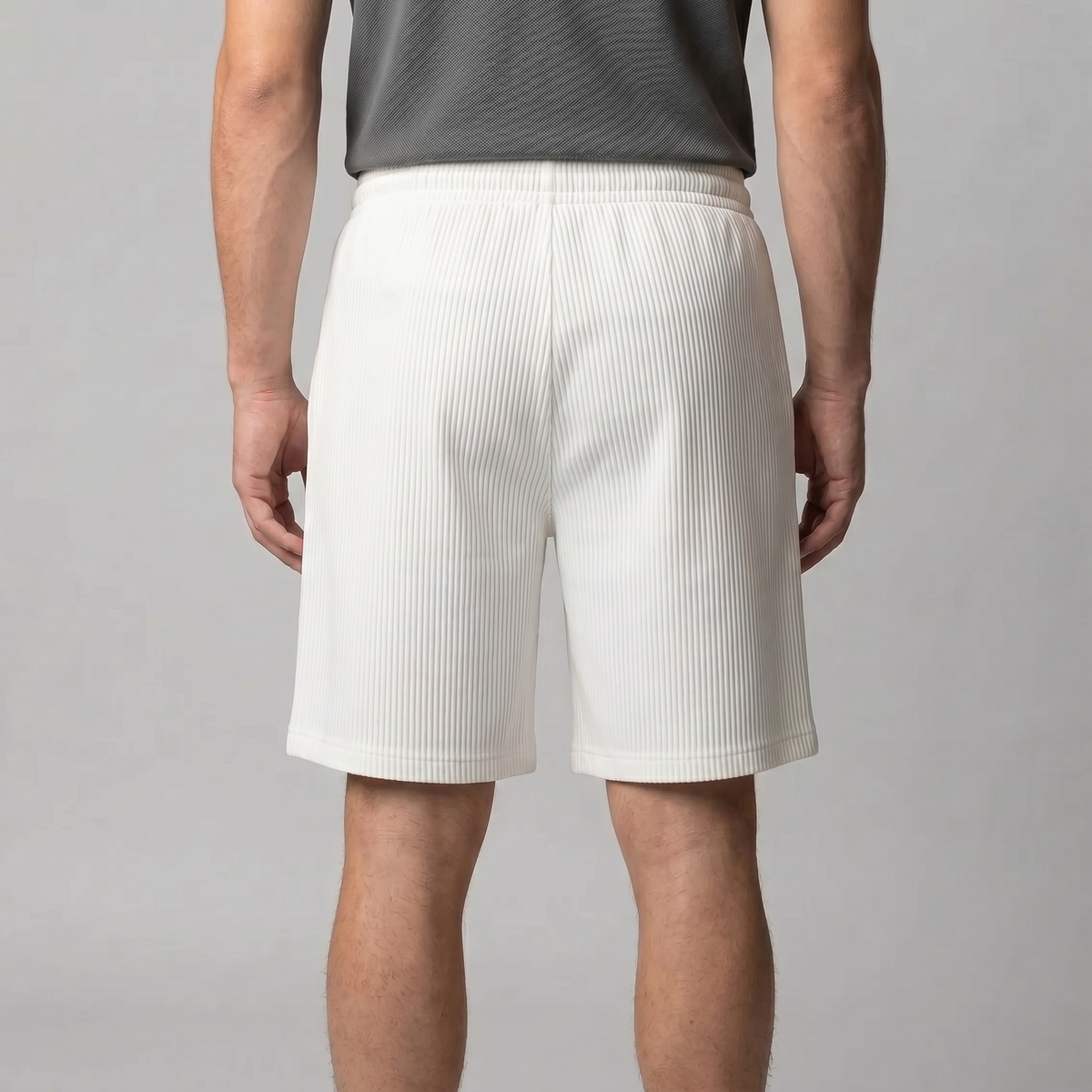 Men's Relaxed Fit Pleated Shorts - Comfortable Cotton Casual Wear
