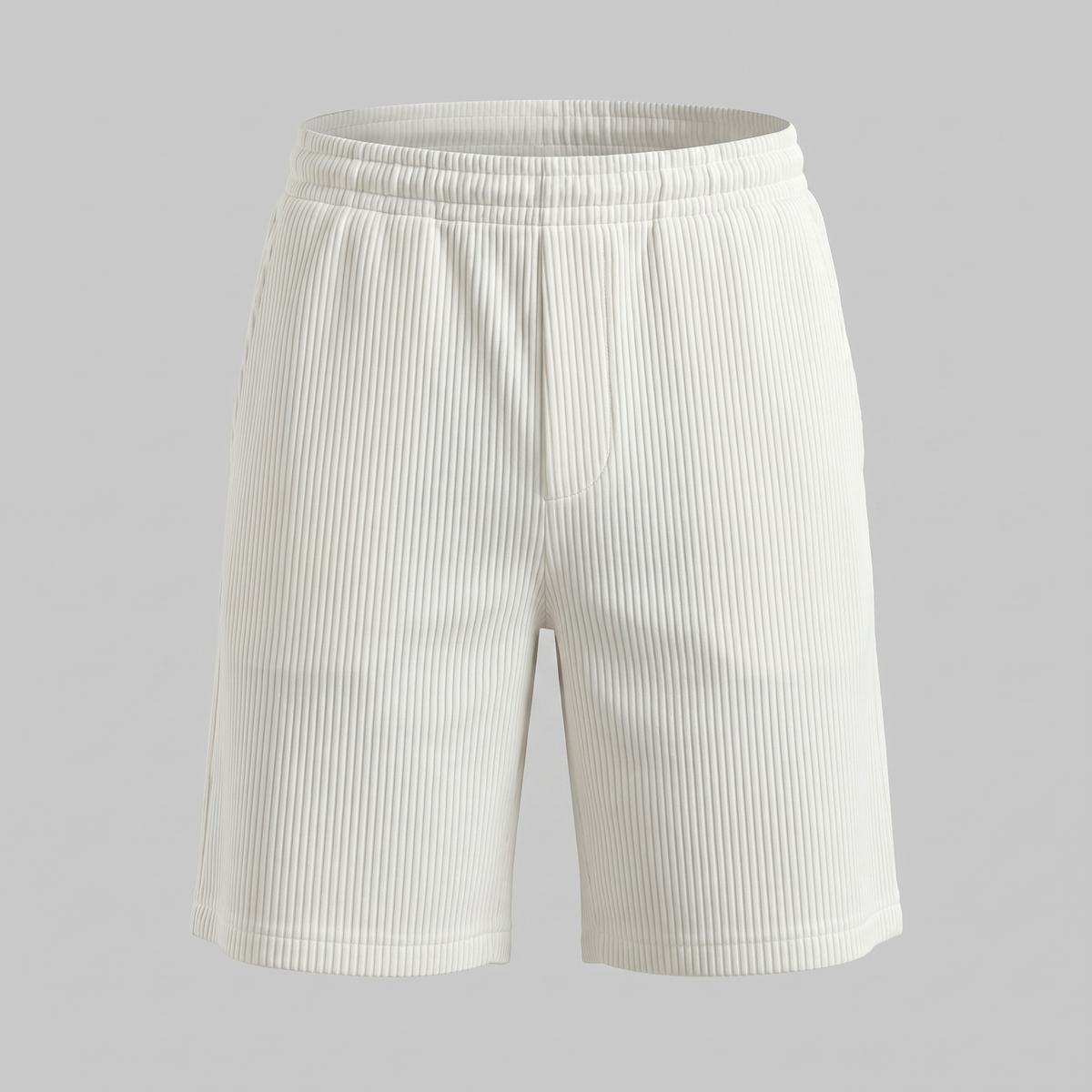 Men's Relaxed Fit Pleated Shorts - Comfortable Cotton Casual Wear