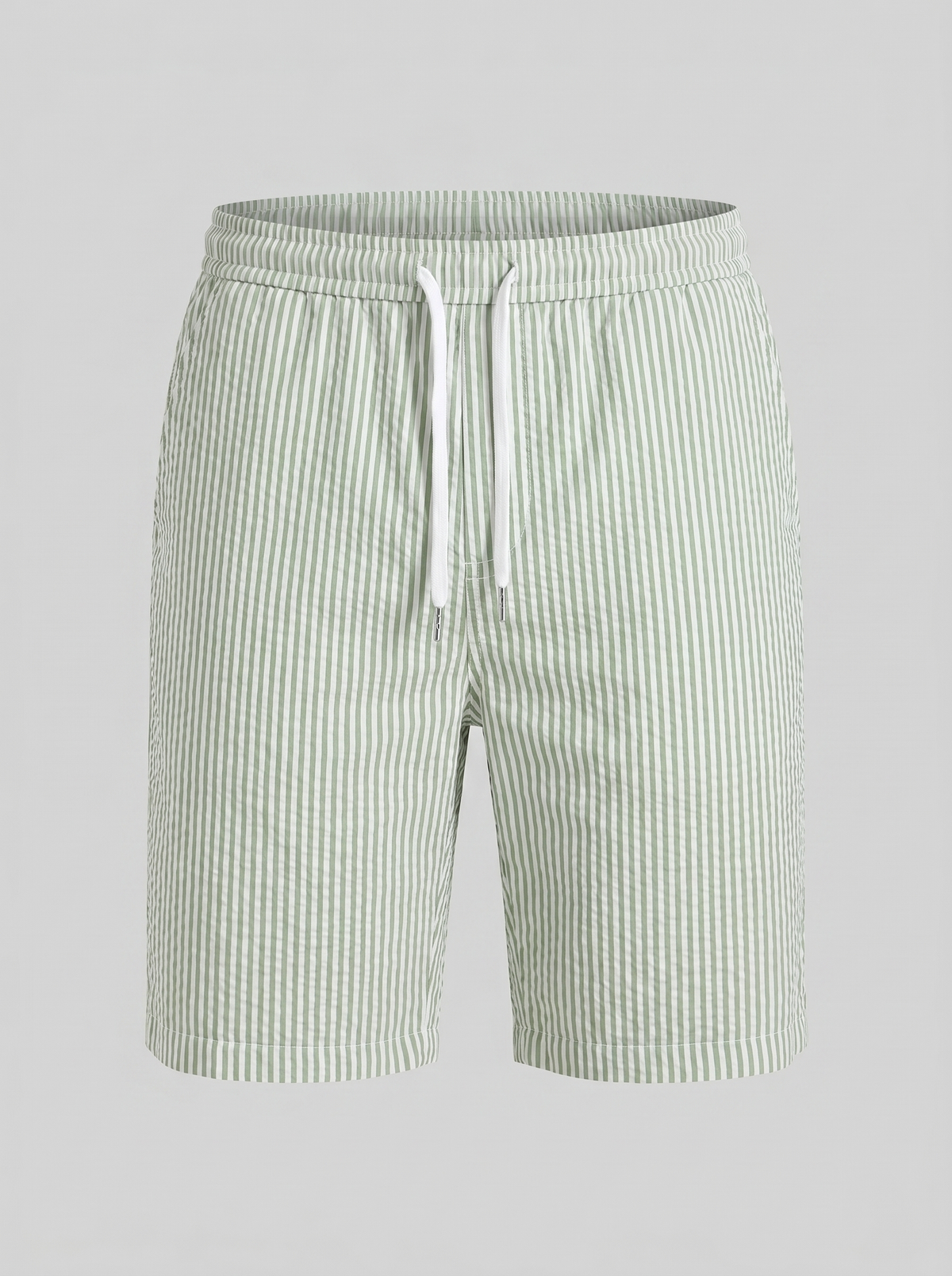 Men's Striped Cotton Summer Shorts for Casual Wear