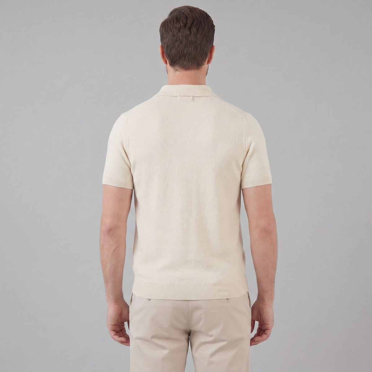 Men's V-Neck Polo Shirt - Lightweight Cotton - Casual Summer Wear - Multiple Colors