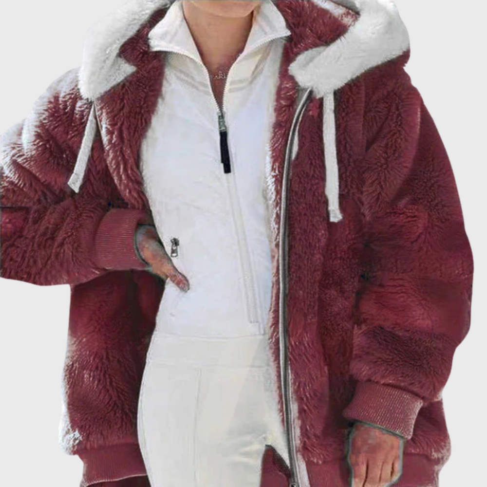 Multicolour Warm Puffer Jacket with Hood – Casual, Outdoor