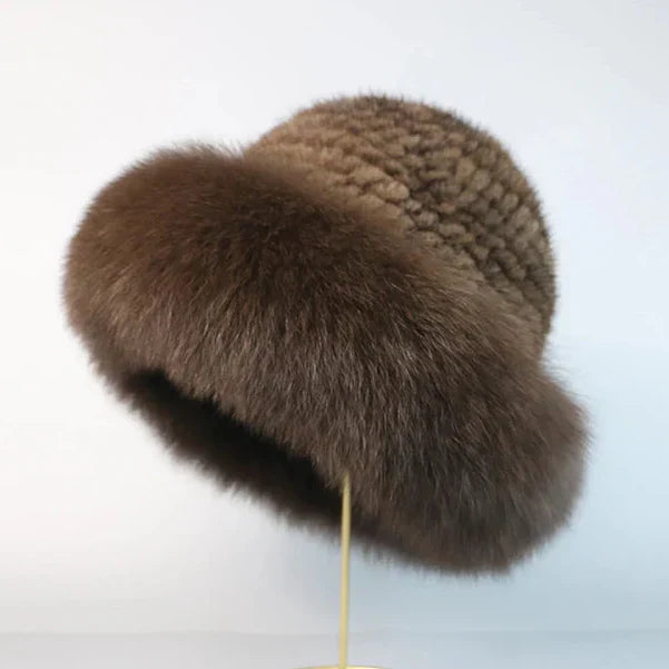Elegant Mink Fur Hat – Stylish Winter Accessory, Gift for Her