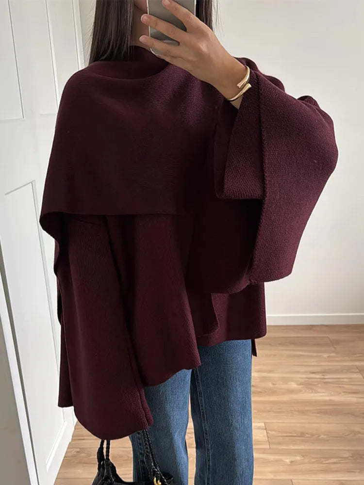Bordeaux Wrap Coat – Stylish Women's Outerwear, Perfect for Everyday Wear, Casual Outings