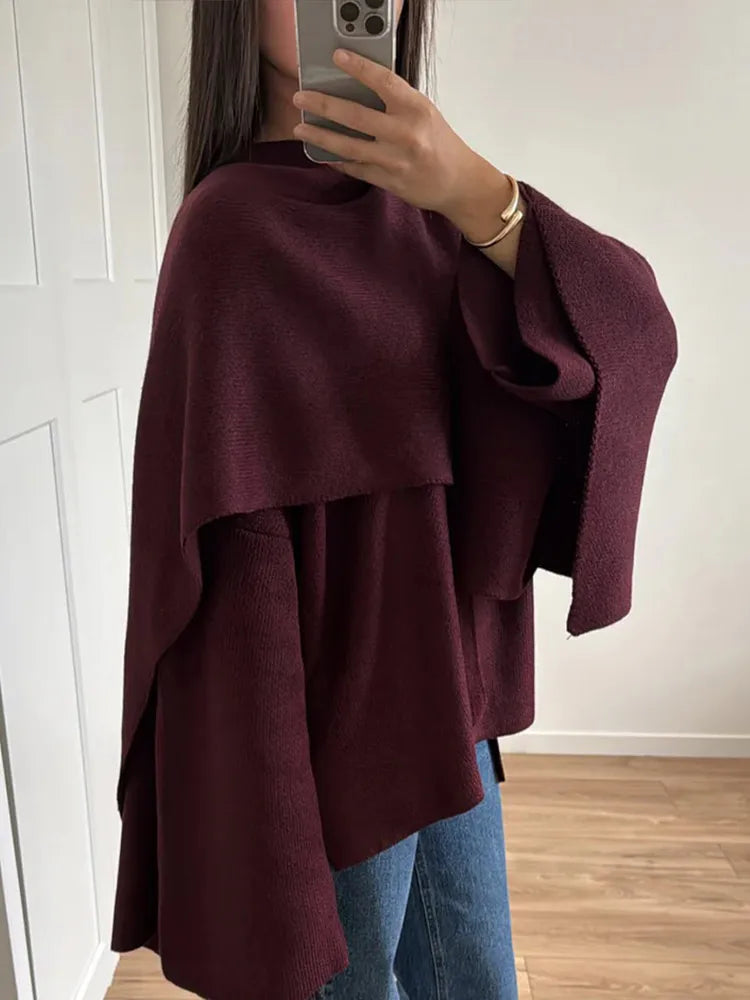 Bordeaux Wrap Coat – Stylish Women's Outerwear, Perfect for Everyday Wear, Casual Outings