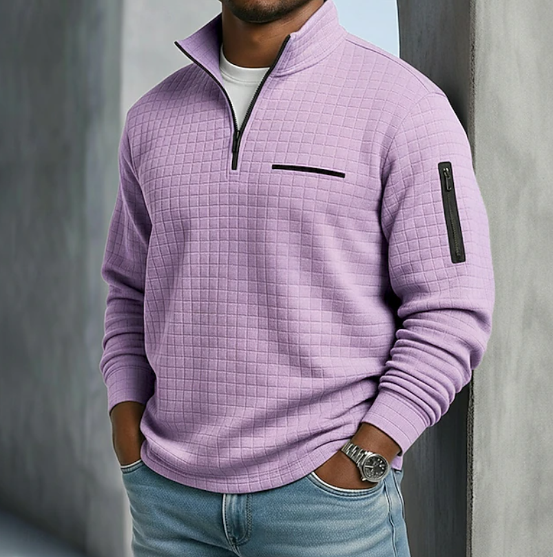 Casual Long Sleeve Waffle Shirt – Everyday Wear, Layering Essentials