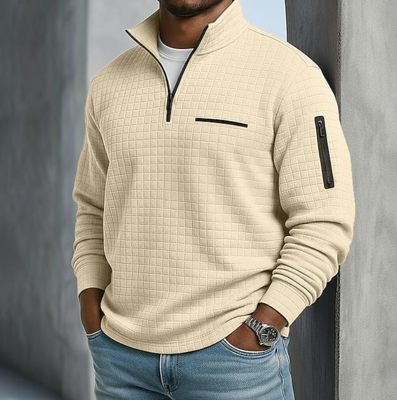 Casual Long Sleeve Waffle Shirt – Everyday Wear, Layering Essentials