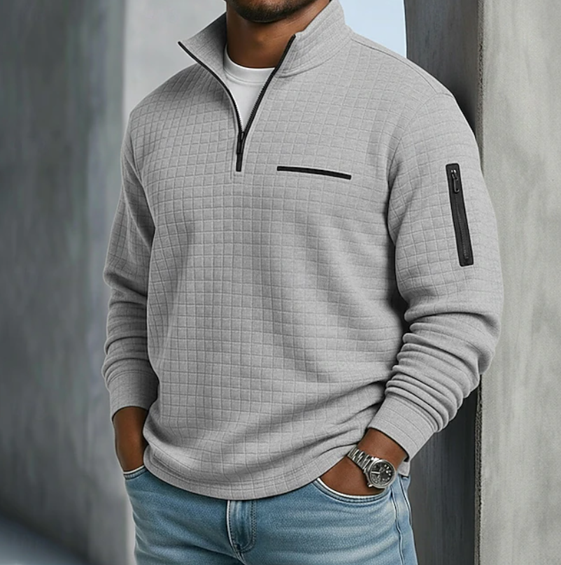 Casual Long Sleeve Waffle Shirt – Everyday Wear, Layering Essentials