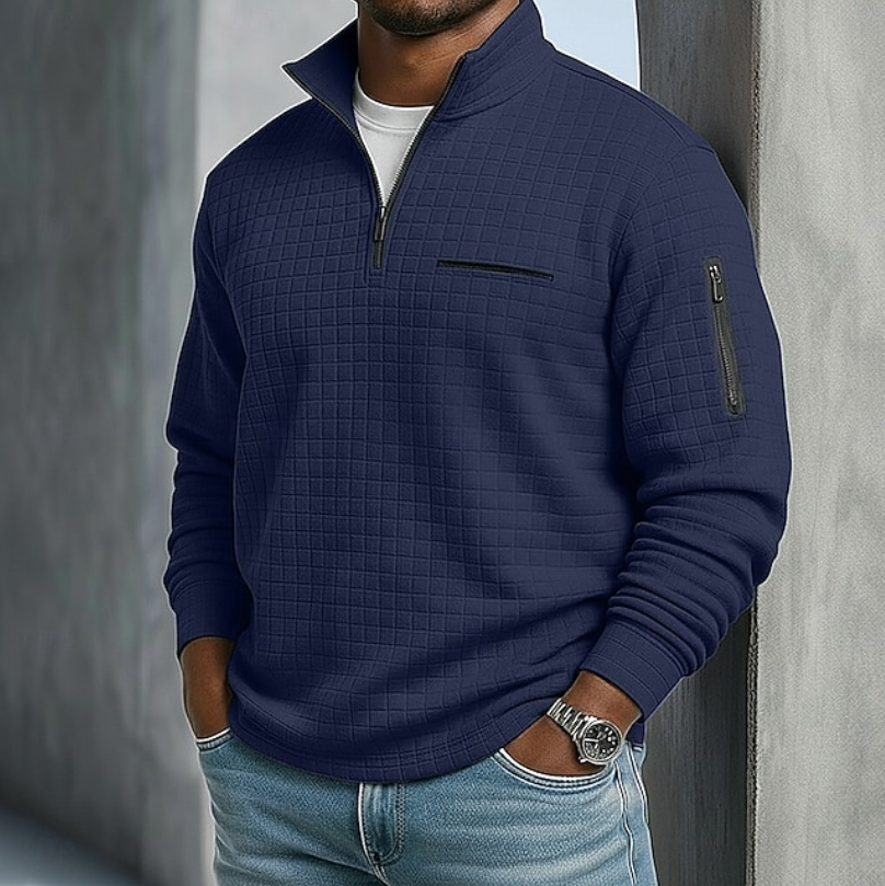Casual Long Sleeve Waffle Shirt – Everyday Wear, Layering Essentials
