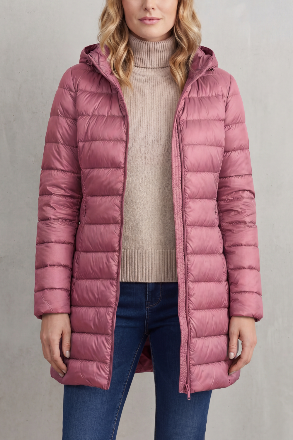 Women's Lightweight Hooded Down Jacket – Cosy Warmth, Outdoor, Daily Wear