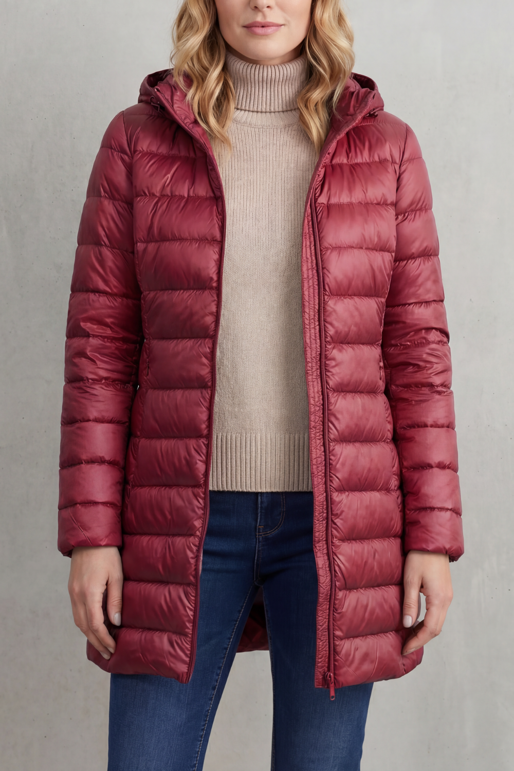 Women's Lightweight Hooded Down Jacket – Cosy Warmth, Outdoor, Daily Wear
