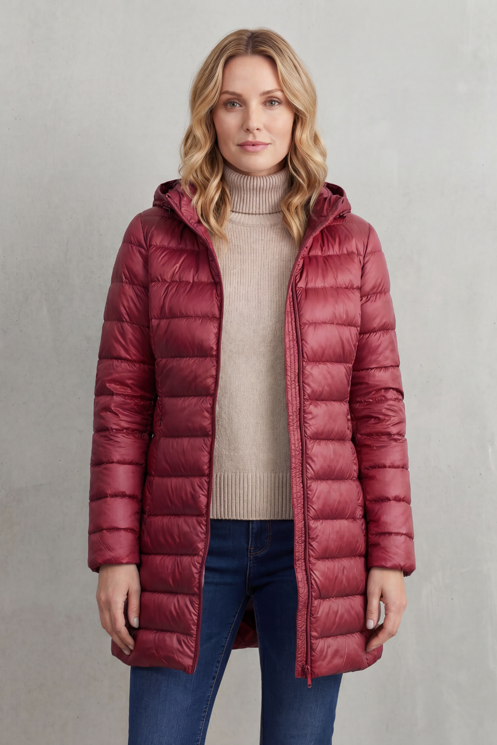 Women's Lightweight Hooded Down Jacket – Cosy Warmth, Outdoor, Daily Wear