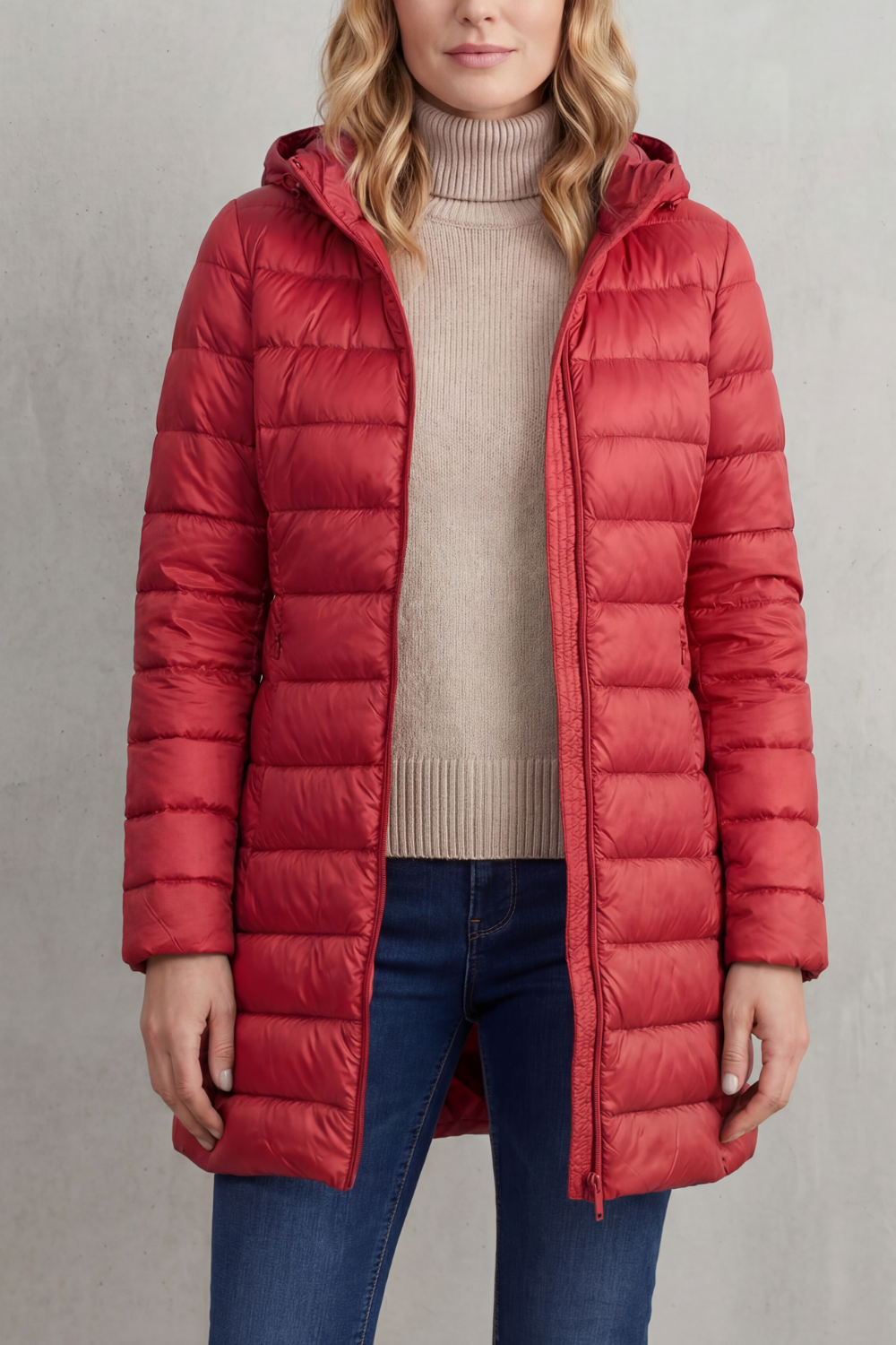 Women's Lightweight Hooded Down Jacket – Cosy Warmth, Outdoor, Daily Wear