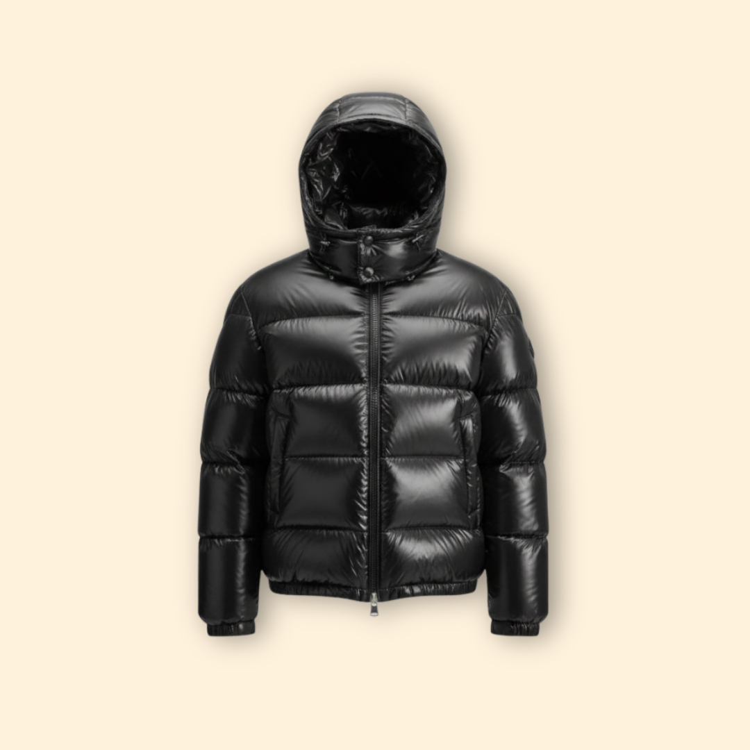 Sleek Hooded Puffer Jacket – Winter Warmth, Outdoor Adventure