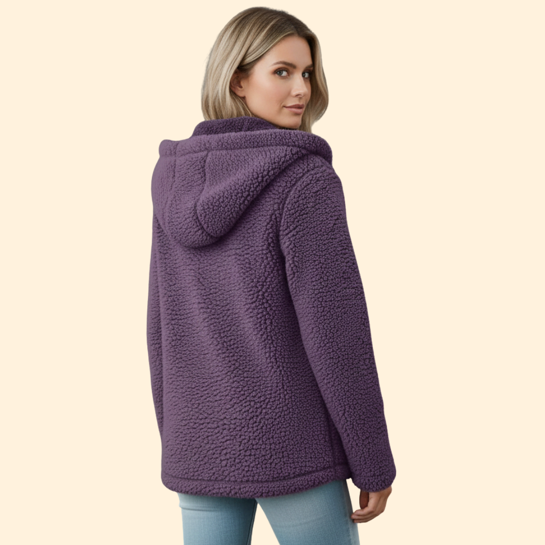 Soft Hooded Teddy Jacket – Casual Wear, Warm Layering