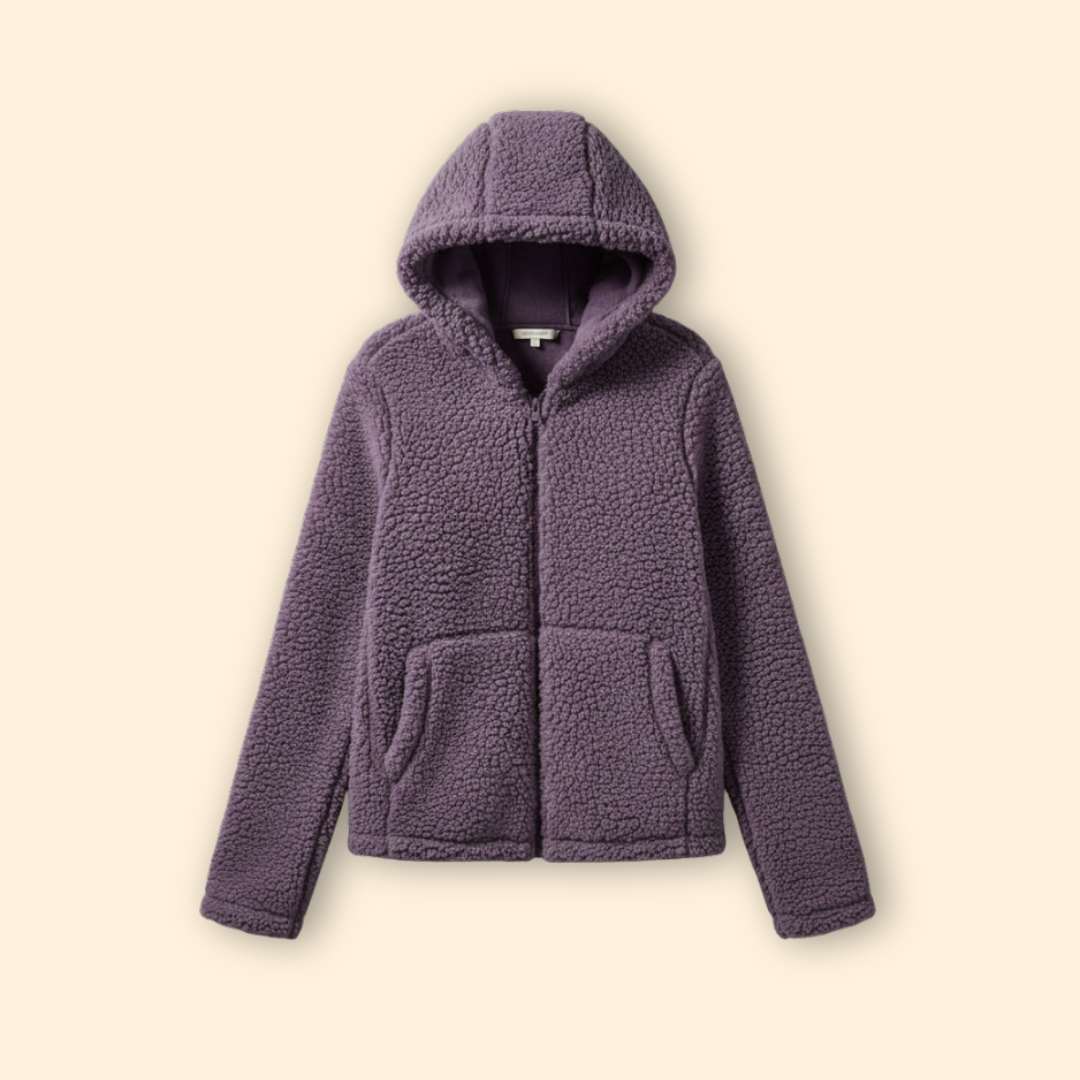 Soft Hooded Teddy Jacket – Casual Wear, Warm Layering