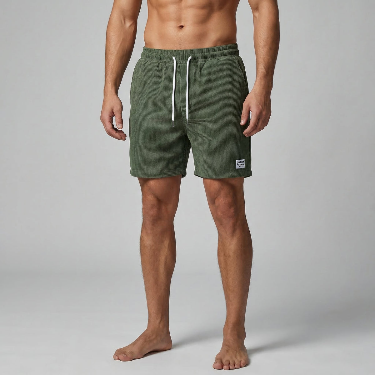 Striped Men's Swim Shorts - Quick-Dry Fabric for Beach and Pool Wear