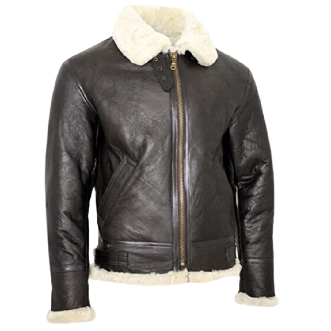 Pilot Jacket with Faux Fur Collar – Casual, Outdoor Wear