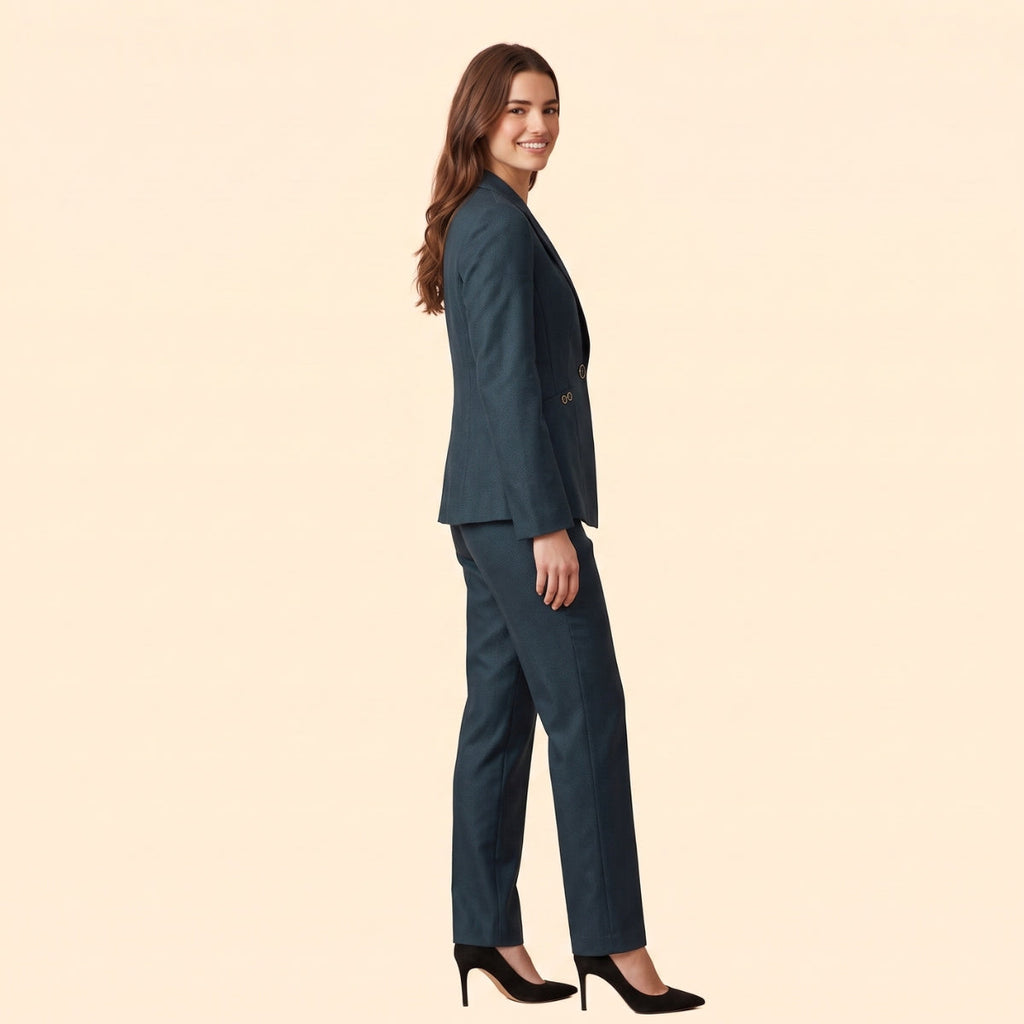 Women's Blazer Set - Sleek Shape, Stylish Outfit – Office, Casual Wear