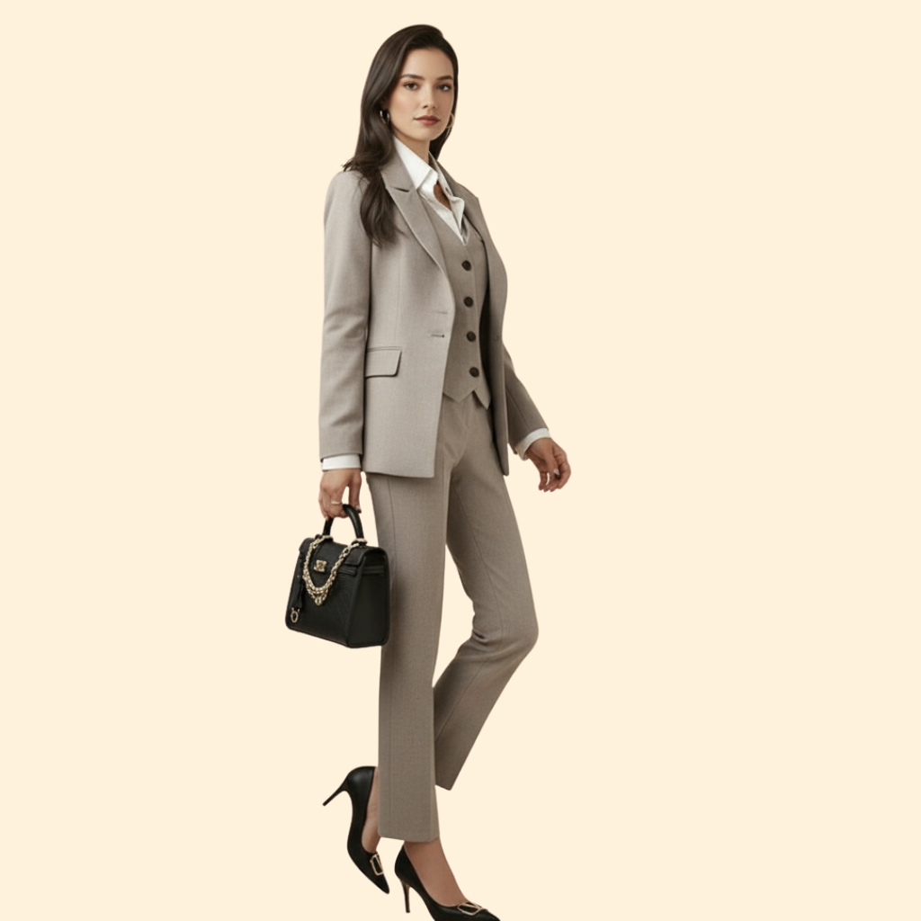 Women’s Blazer with Matching Pants – Office, Casual Wear