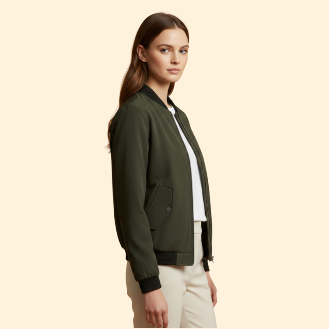 Women's Bomber Jacket – Casual Wear, Everyday Style