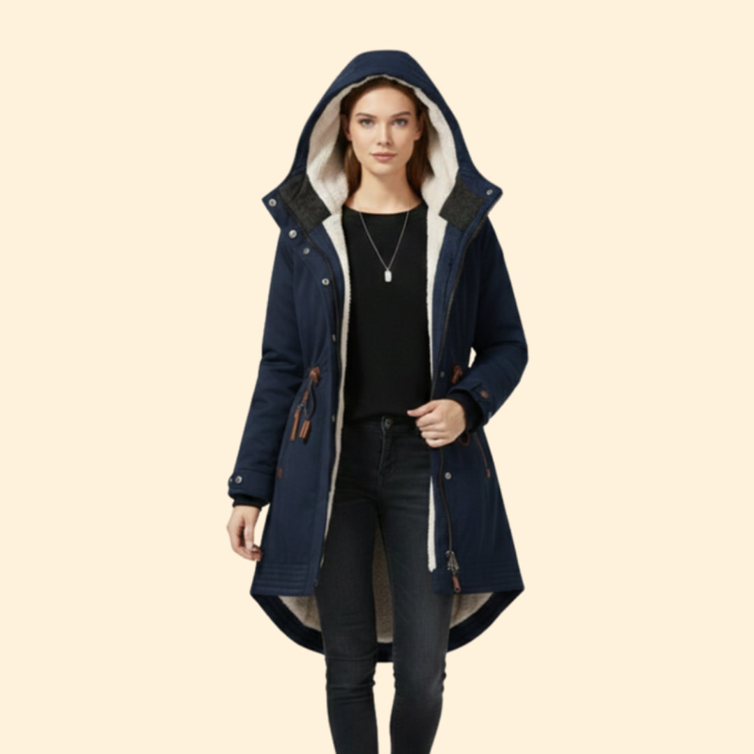 Women’s Hooded Winter Parka – Outdoor, Casual Wear