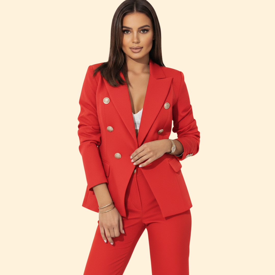 Women's Tailored Blazer Suit – Office, Casual Wear