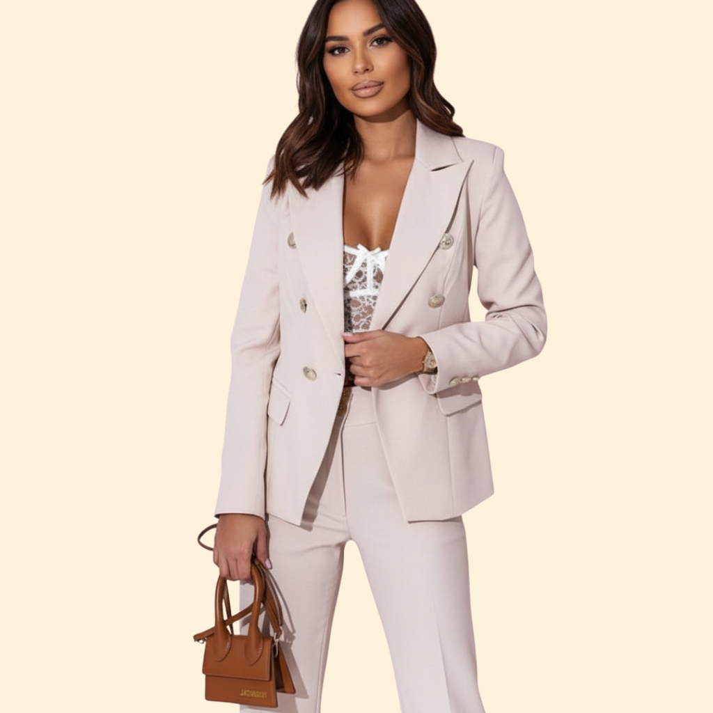 Women's Tailored Blazer Suit – Office, Casual Wear