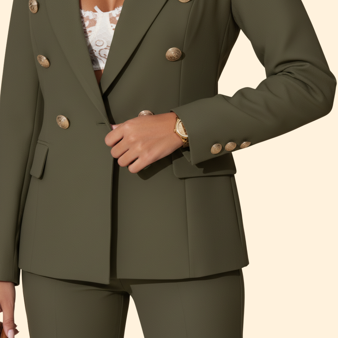 Women's Tailored Blazer Suit – Office, Casual Wear