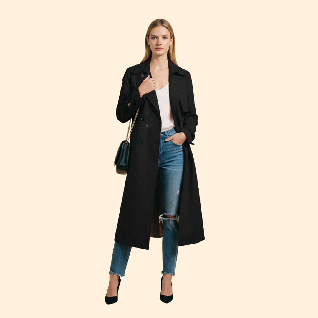 Women's Trench Style Jacket – Casual Wear, Office Chic