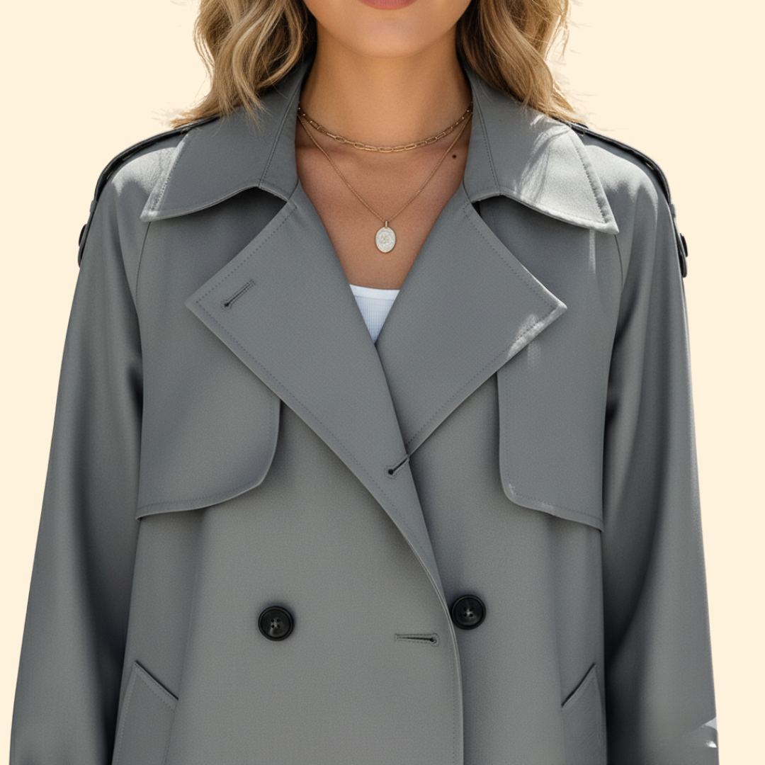 Women's Trench Style Jacket – Casual Wear, Office Chic