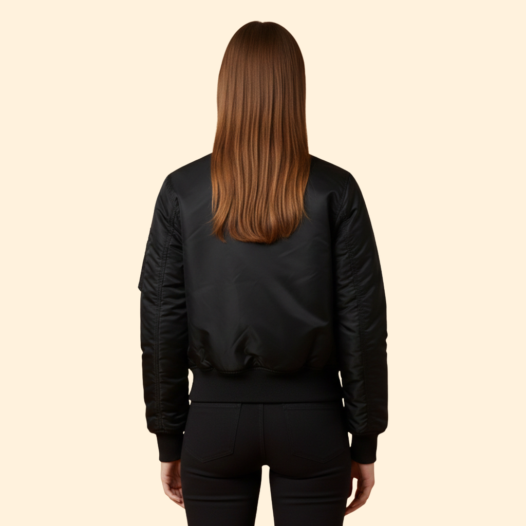 Women’s Classic Bomber Jacket – Casual Wear, Stylish Layering