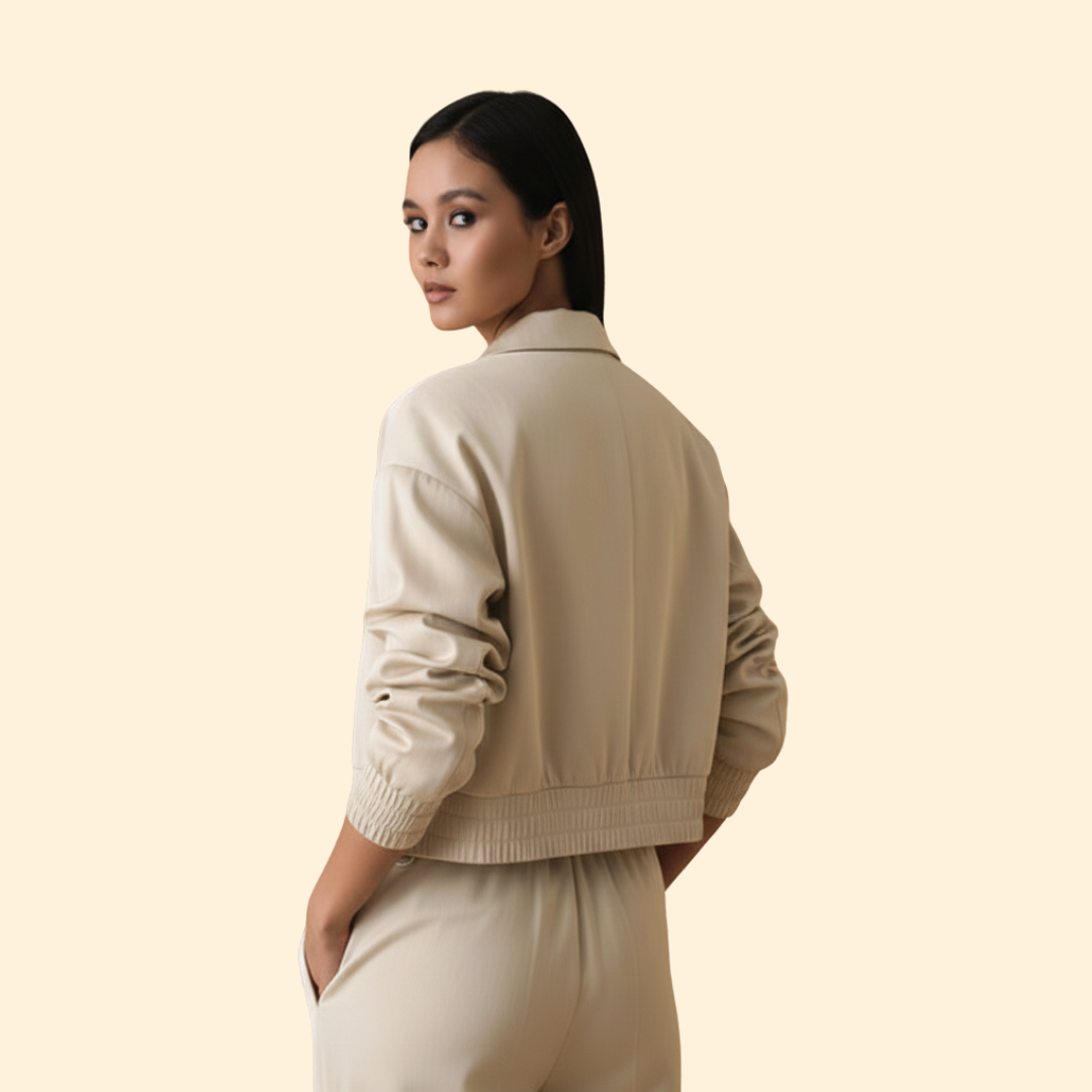 Women's Elegant Bomber Jacket – Casual Wear, Stylish Outfits